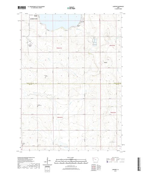 Lakeside Iowa Us Topo Map Mytopo Map Store