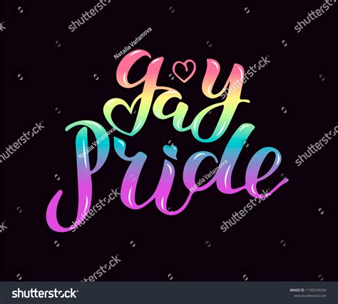 Gay Pride Text Isolated On Background Stock Vector Royalty Free 1100534234 Shutterstock