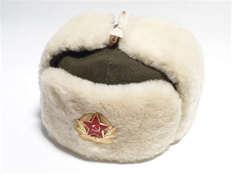 Soviet Union Hat Ushanka Ussr Military Cap Real Fur Hat Etsy