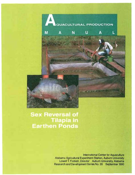 Solution Sex Reversal Of Tilapia In Earthen Ponds Studypool