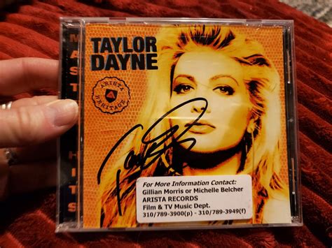 Master Hits Taylor Dayne Cd Jul 1999 Arista Autographed