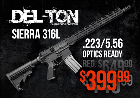 250 Off Del Ton Sierra 316l Optic Ready Ar 15 Rallypoint
