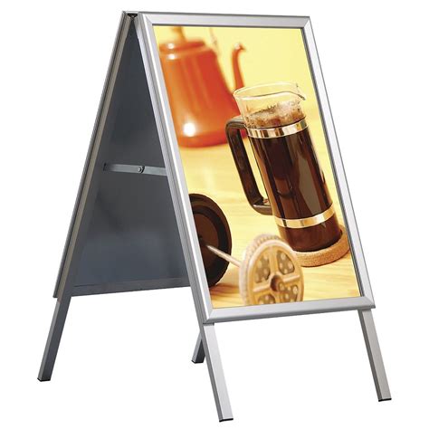 Expressly Hubert® Mango Wood And Metal A Frame Sign Holder