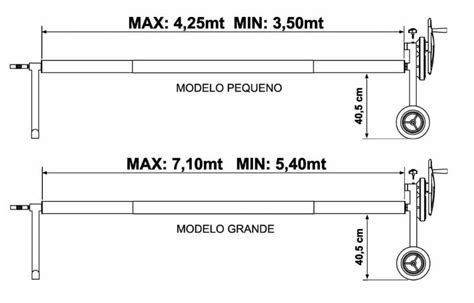 Enrolador de capa térmica Plástico Tubo 4 25m Sodramar Solar e