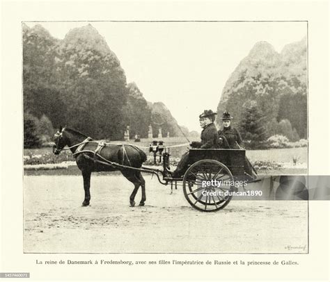 Louise Of Hessekassel Queen Of Denmark At Fredensborg With Her