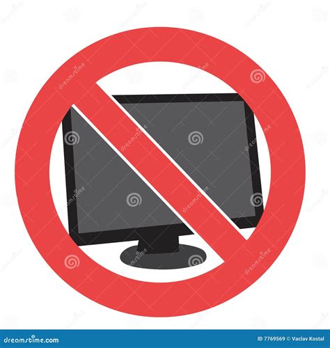 No Computer Royalty Free Stock Images - Image: 7769569