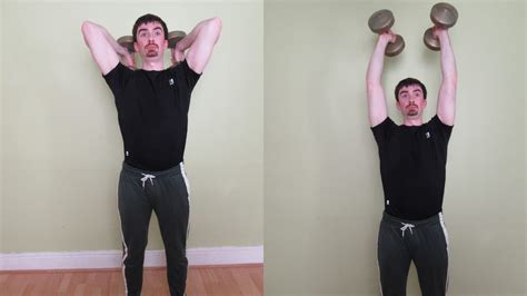Standing Dumbbell Overhead Tricep Extension (How to Guide)