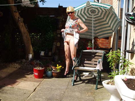 Miss Morecock A Mature Cd Loves To Show Her Stiff Clit For Your Enjoyment Photo