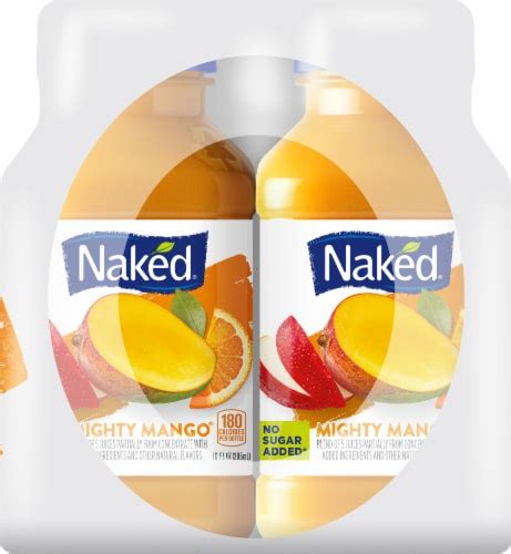 Naked Juice Juice Fruit Smoothie Mighty Mango Count Bottles Fl Oz Frys Food