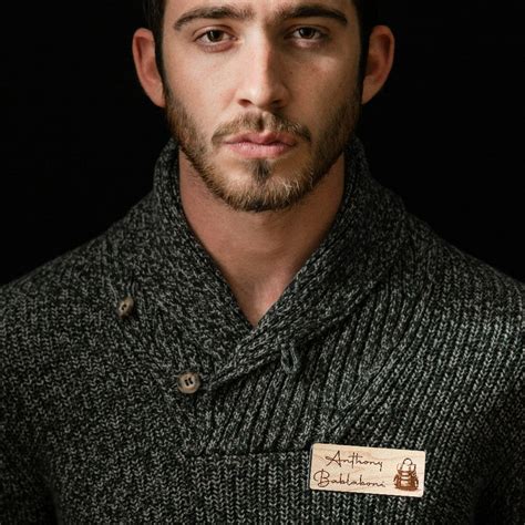 Wooden Name Badge