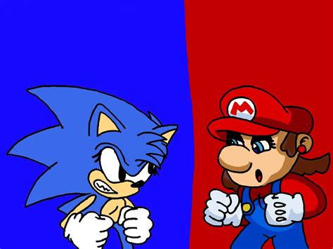 Toei Sonica Vs Maria Wallpaper Version 1 By Mizit On Deviantart
