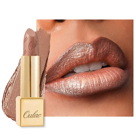 Oulac L Piz Labial Nude Para Mujer Con Brillo Met Lico D F Rmula Hidratante Ligera Color De