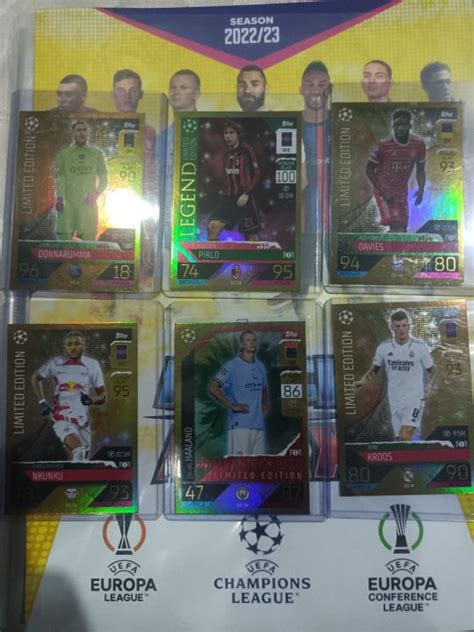 Complete 6 LE Festive Countdown Limited Edition Topps Match Attax UCL