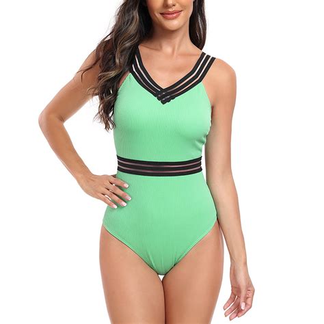 Beai Vintage Swimsuit For Women Shorts Metallic Bikini Sets For Women Two Piece Swimwear For