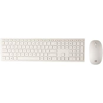 HP Pavilion 800 White Slim 2.4 GHz USB Wireless Keyboard & Wireless ...