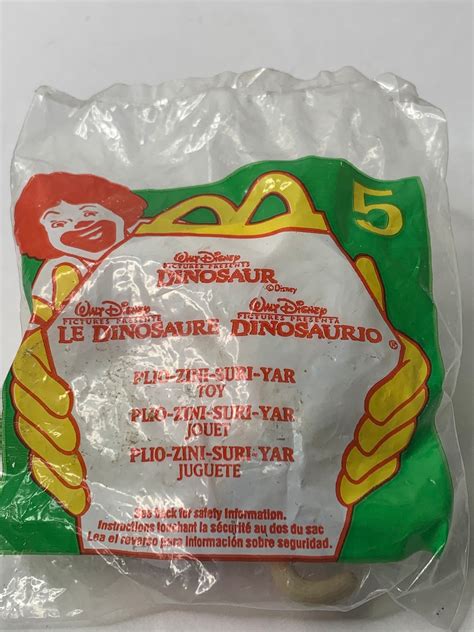 Disney Dinosaur Movie Mcdonalds Plio Zini Suri Yar Monkeys 2000 New In
