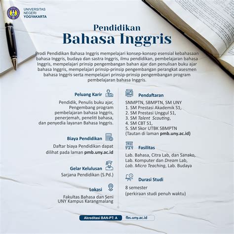 S1 Pendidikan Bahasa Inggris Pmb Uny