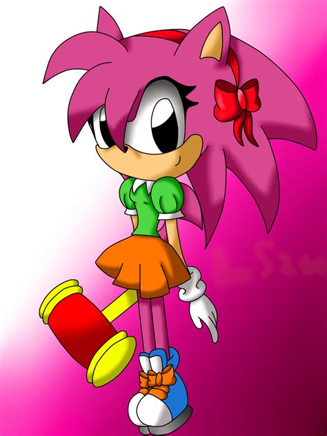 Classic Amy Rose Deviantart