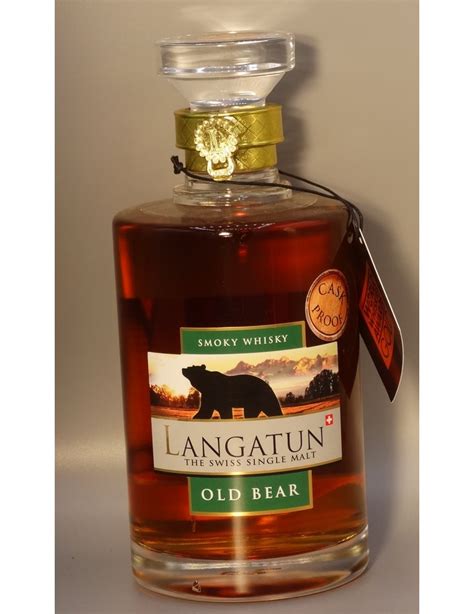 Langatun Old Bear Smoky Cask Strenght Vol L Flasche