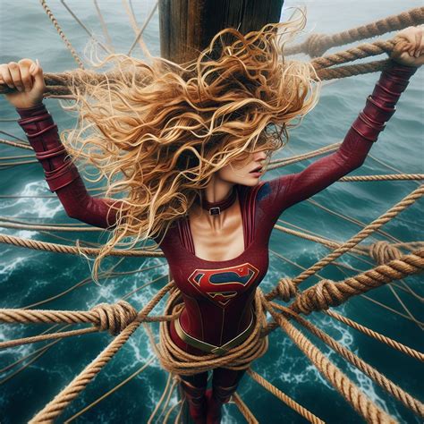 Supergirl Stuck At Sea Art Bondage By Gardenia76 On Deviantart