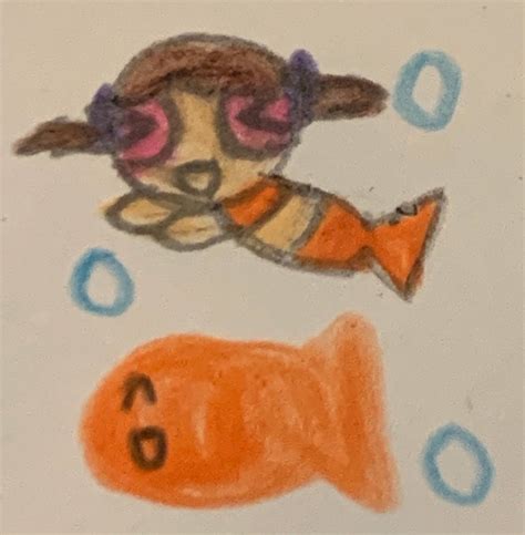 Bonnie Swimming With A Goldfish By Joshuapowerpuff On Deviantart