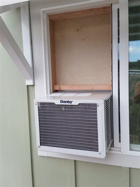 how to install window ac in sliding window