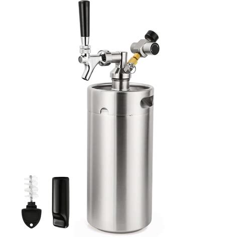 Buy Ferroday 128oz Mini Keg Growler Tap System Beer Dispenser Stainless