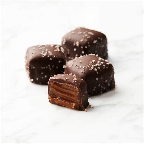 Dark Chocolate Sea Salt Caramels Hickory Farms