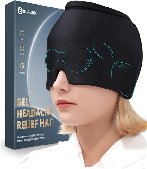 Amazon BLABOK Migraine Headache Relief Cap Headache Migraine Relief Ice Pack Hat For Hot