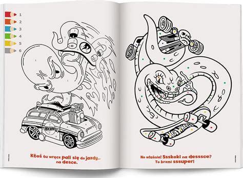 Hot Wheels Kolorowanka według kodu Księgarnia Natuli