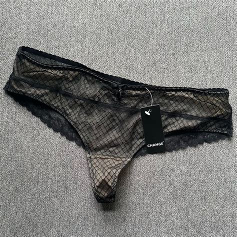 Change Intimates Sleepwear Change Black Nude Hipster String