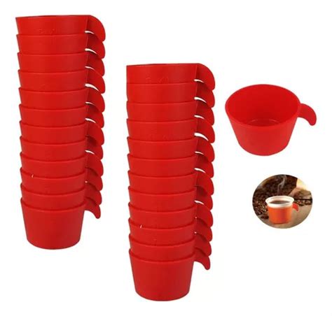 Kit De 24 Portavasos Desechables De Plástico Coffee Corner Mercadolibre