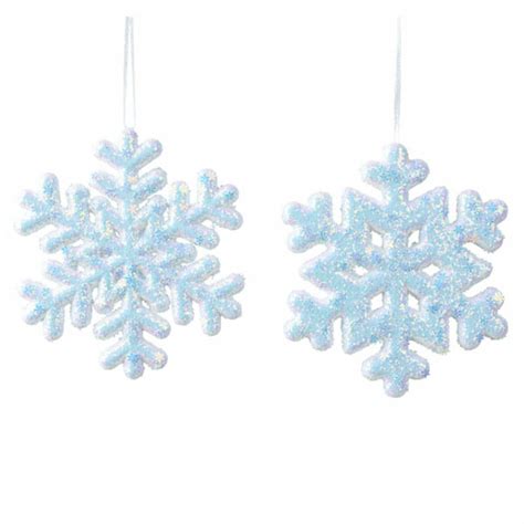 Decoris Foam Snowflake With Glitter (Assorted Designs)