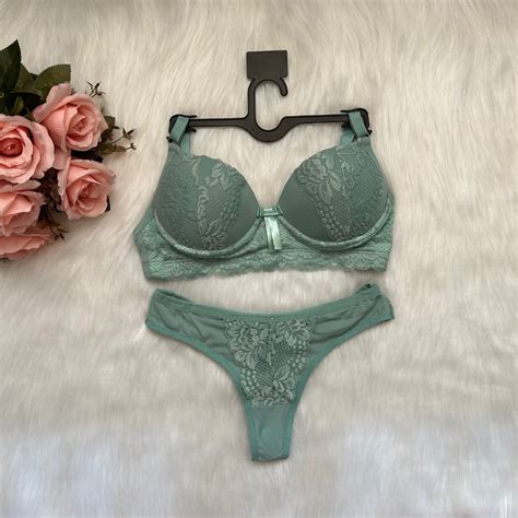 Conjunto De Lingerie Bojo De Renda Calcinha Fio Poliamida Shopee Brasil