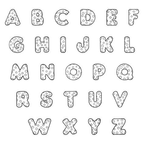 9 Best Images of Polka Dot Printable Alphabet Letters - Bubble Letter D ...