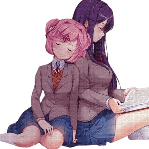 Yuri And Natsuki Yuri Natsuki Cute Lesbian PNG Gratuit PicMix