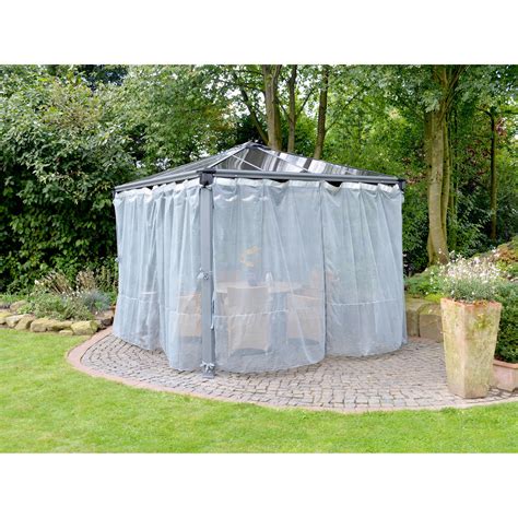 Palram Palermo Gazebo Netting Set, Gray, 4pc - Walmart.com - Walmart.com