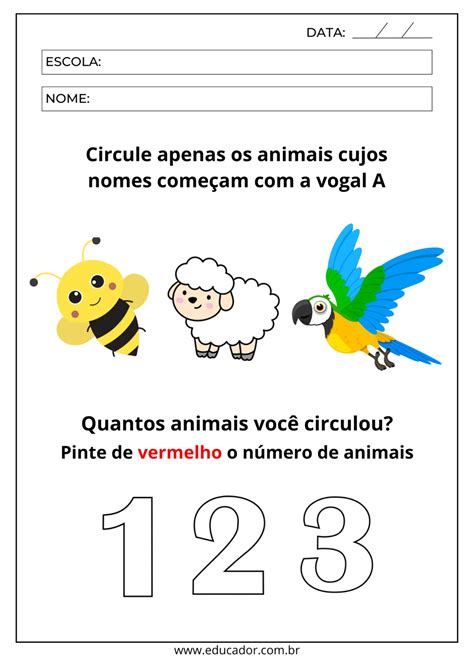 Atividades Com Vogais Para Educação Infantil - 8