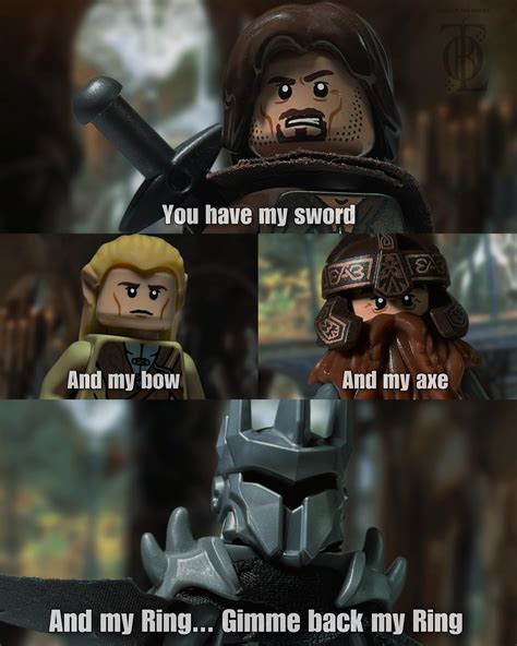 Another Lego LOTR meme that I recreated with Lego 😉 since many of you ...