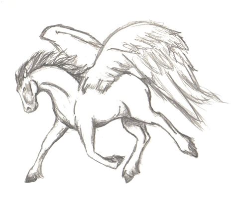Pegasus Flying Drawing At Getdrawings Free Download