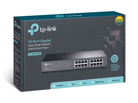 TL-SG1016PE | 16-Port Gigabit Easy Smart PoE Switch with 8-Port PoE+ ...