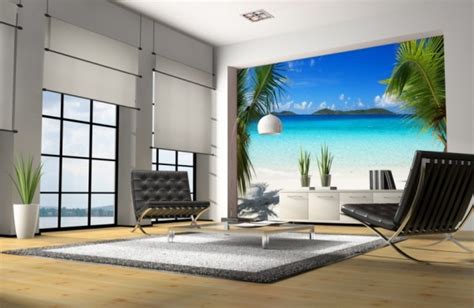 Фотообои в зале – фото стен и дизайн интерьера