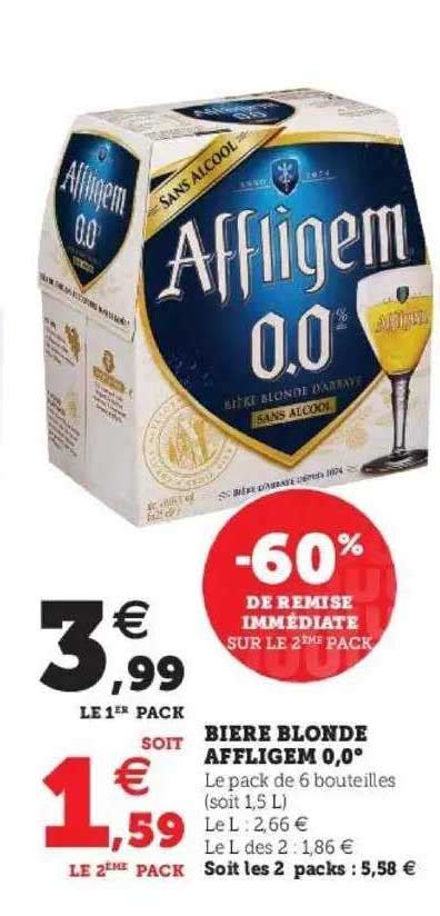 Promo Bi Re Blonde Affligem Chez Hyper U Icatalogue Fr
