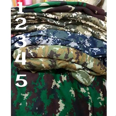 Jual Bahan Kain Kaos Loreng Abri Doreng Tentara Digital Loreng