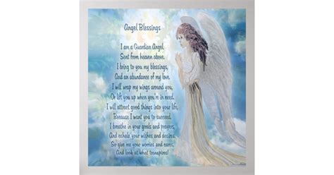 Guardian Angel With Poem Poster Zazzle