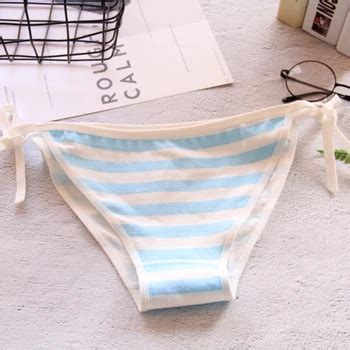 Japan Sexy Lingerie Lolita Kawaii Blue Pink White Striped Mini Bikini Adult Cosplay Women Bra