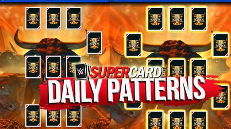 New Daily Patterns In Wwe Supercard Season Youtube