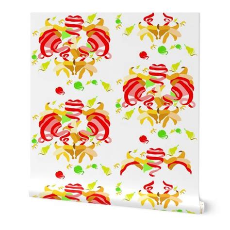 Naked Fruit Repeat Spnflwr Fini Wallpaper Spoonflower