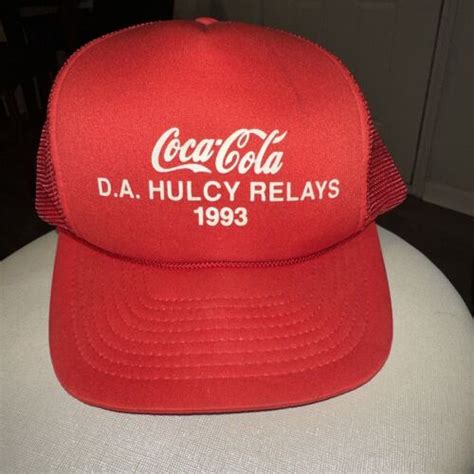 1993 Vintage Coca Cola Red White Mesh Snapback Truck Gem