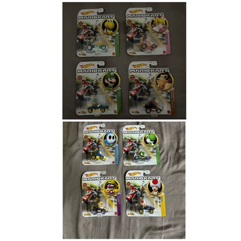 Jual Hot Wheels Mario Kart Wario Shy Guy Toad Yoshi Donkey Kong Cat Peach Luigi Koopa Troopa